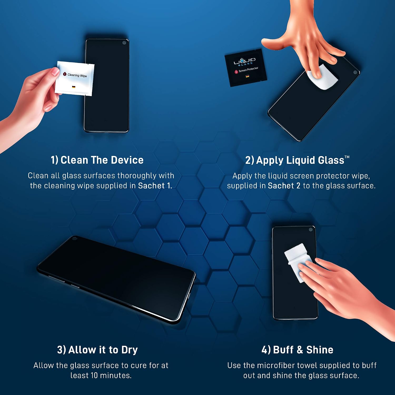 LIQUID GLASS Screen Protector Wipe On Scratch and Shatter Resistant Nano Protection for All Phones Tablets Smart Watches - Universal (New and Advanced) - Image 4